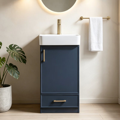 Mini-meuble-lavabo simple 18 po Modern