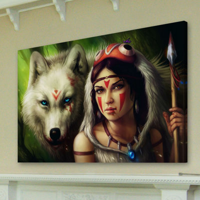 Princess Mononoke by Jonas Jödicke - Wrapped Canvas Print