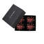 Jeweled Bow Napkin Ring Set in a Gift Box