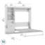 Lit escamotable avec tablettes et tiroirs Arlex-1025233163-1024706410