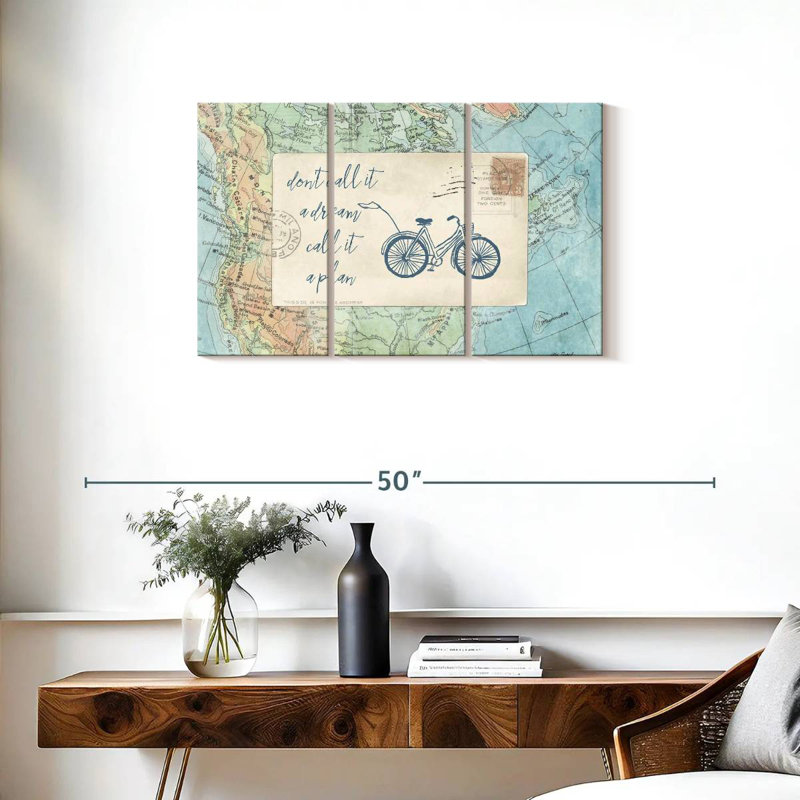 Travel Posts I, 20" H x 33" W