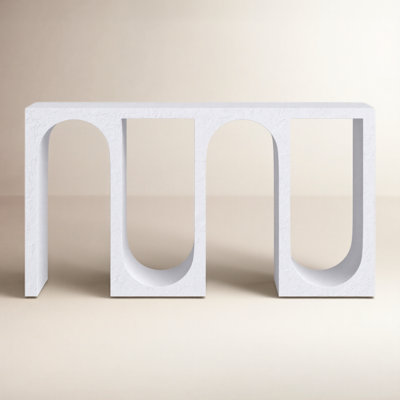 Canning Cement Textured Console Table