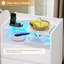 Bedside Table with Charging Station,Bedside Cabinet with LED Lights |Visible Glass Top |3 Drawers and 1 Compartment |2 AC and 2 USB Ports Side Table for Living Room and Bedroom-1109560193