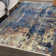 Modern Fringed Abstract Area Rug