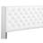 Chic Transitional Full Bed In Bright White