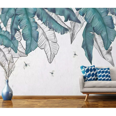 Papier peint texturé amovible Banana Leaf