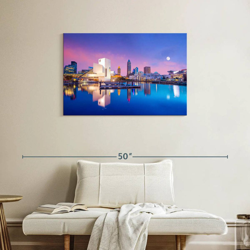 Senne Downtown Cleveland Reflection, 24" H x 36" W