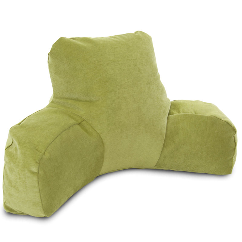 Villa Reading Bed Rest Pillow Cover & Insert, Apple - Green