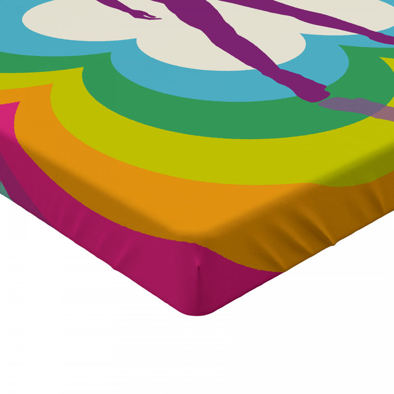 Microfiber Floral Fitted Sheet, Full Fitted Sheet
