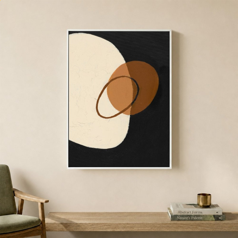 Circular Abstract Black par Patricia Pinto - Impression sur toile