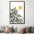 Classic Brown Wood Framed Canvas