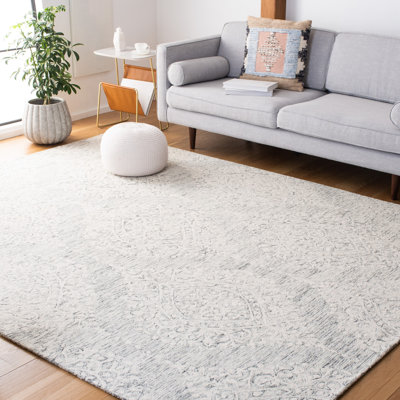 Iberia Hand Tufted Wool And Cotton With Latex Geometric Rug