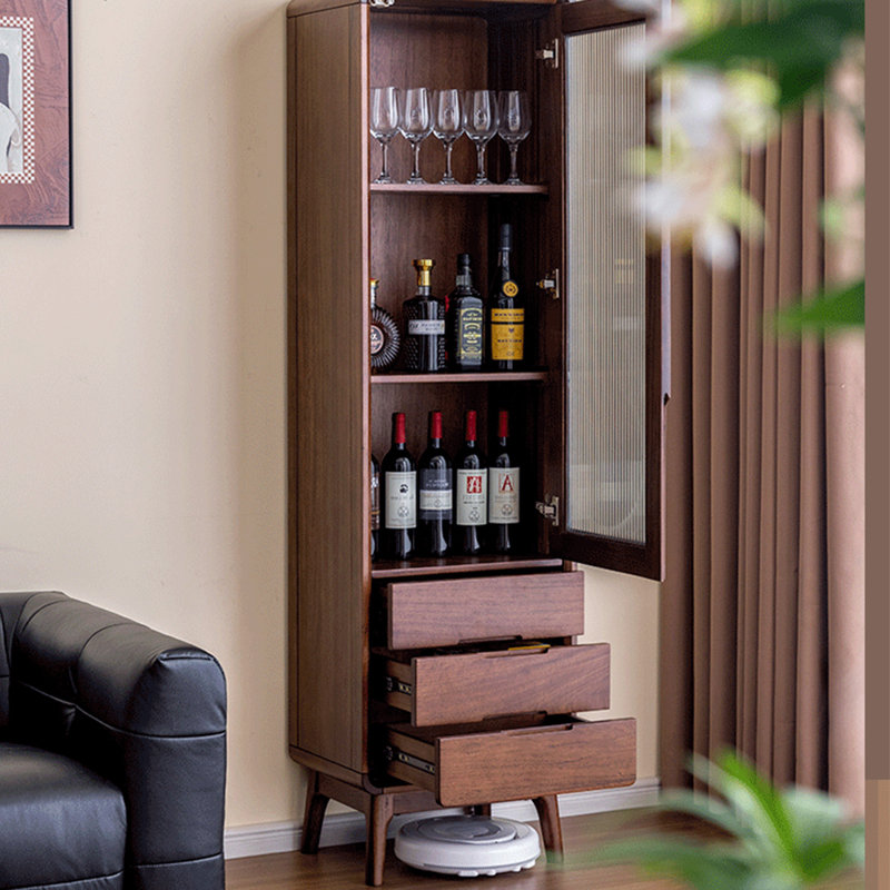 American Style Vertical Solid Wood Bookcase