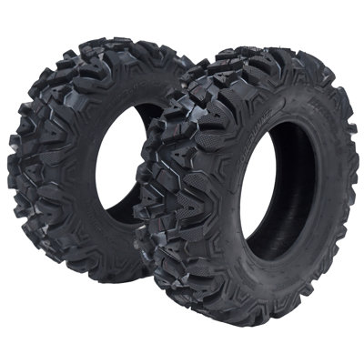 26 x 9-12 6PR Tubeless UVT tout terrain, ensemble de 2 pneus Knight de remplacement tout-terrain robustes