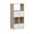 Wesa Stylish Multi-Purpose Cabinet, White Finish, 28.3 x 63.0 x 15.7 inches | 100% Melamine Coated Particle Board, Thickness: 0.7 inches | Ideal for Storage, Home Office & Living Room, Durable & Elegant Design