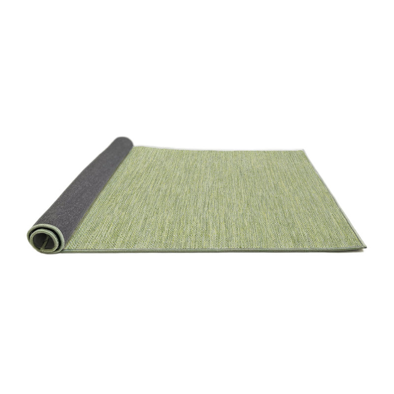 Tapis vert contemporain en laine, Rond 3 pi