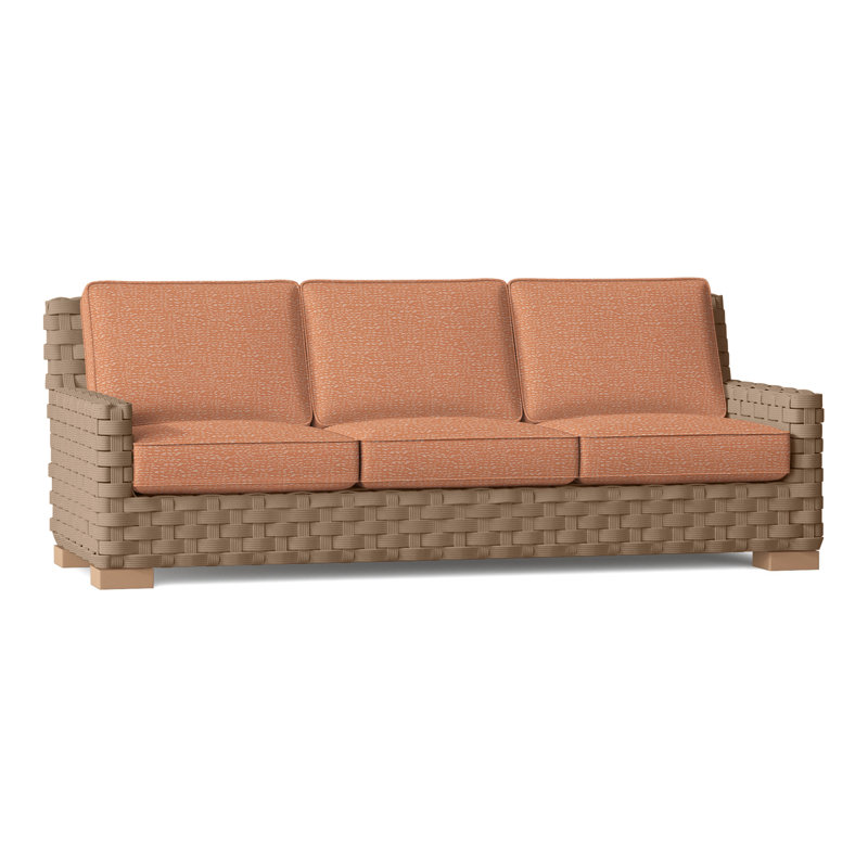 St. Barts Outdoor 3 - Seat Patio Sofa, Perigold Arigato Mango, St. Barts Hemp