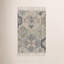 Tapis bleu en jute tissé à la main Pali-50730829