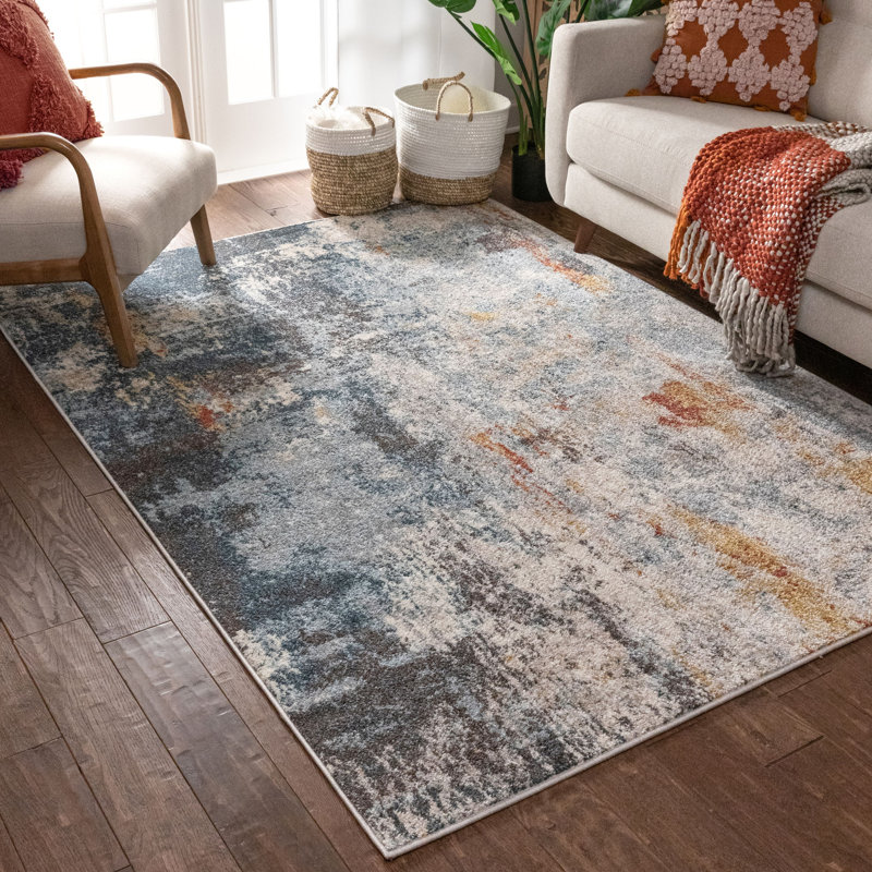 Sydney Abstract Synthetic Area Rug, Rectangle 160 x 220cm