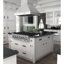 42" Professional 500 CFM Ducted Island Range Hood in Brushed Stainless Steel