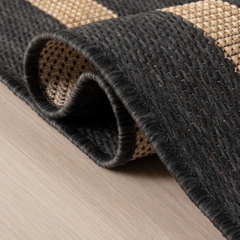  Zirelle Indoor/Outdoor Contemporary Area Rug, Gray, Rectangle 8' x 10'