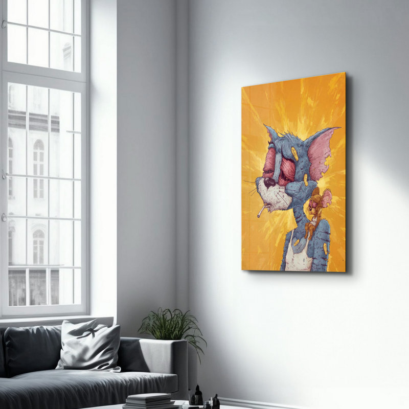 Elegant Tempered Glass Wall Art Painting 100% Tempered Glass, Thickness: 0.16 inches | UV Printed for Vibrant Colors & Durability | Perfect for Home Decor & Modern Aesthetics