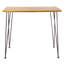 Table de bar rustique industrielle - Bois et finition avec support en fer pour une utilisation extérieure