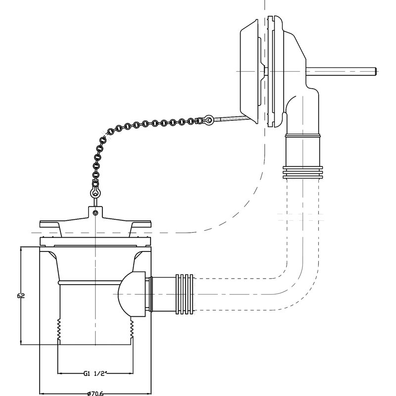 Wastes & Extras Chain and Stopper Waste