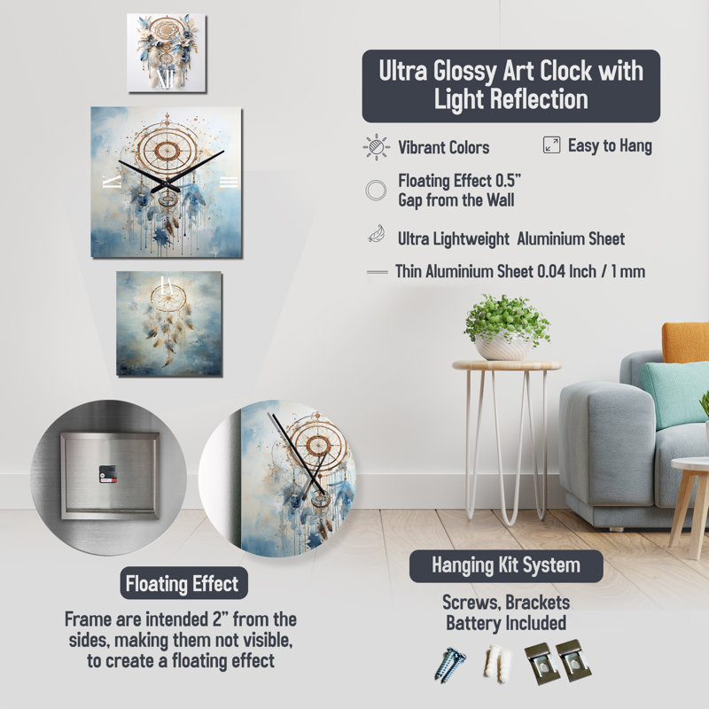Macilyn Metal Wall Clock