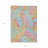 3' X 5' Blue Green And Pink Floral Washable Indoor Outdoor Area Rug