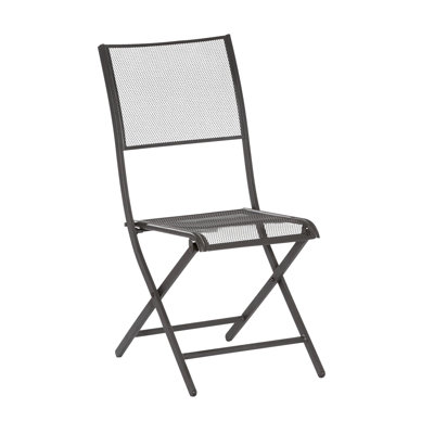 Carnation Folding Patio Dining Side Chair