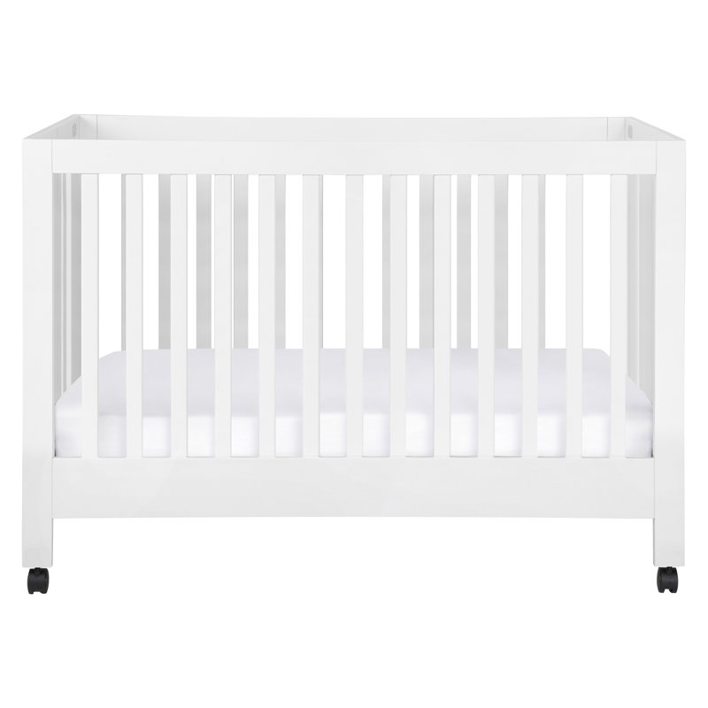 Lit de bébé portatif convertible Maki 2-en-1, Blanc