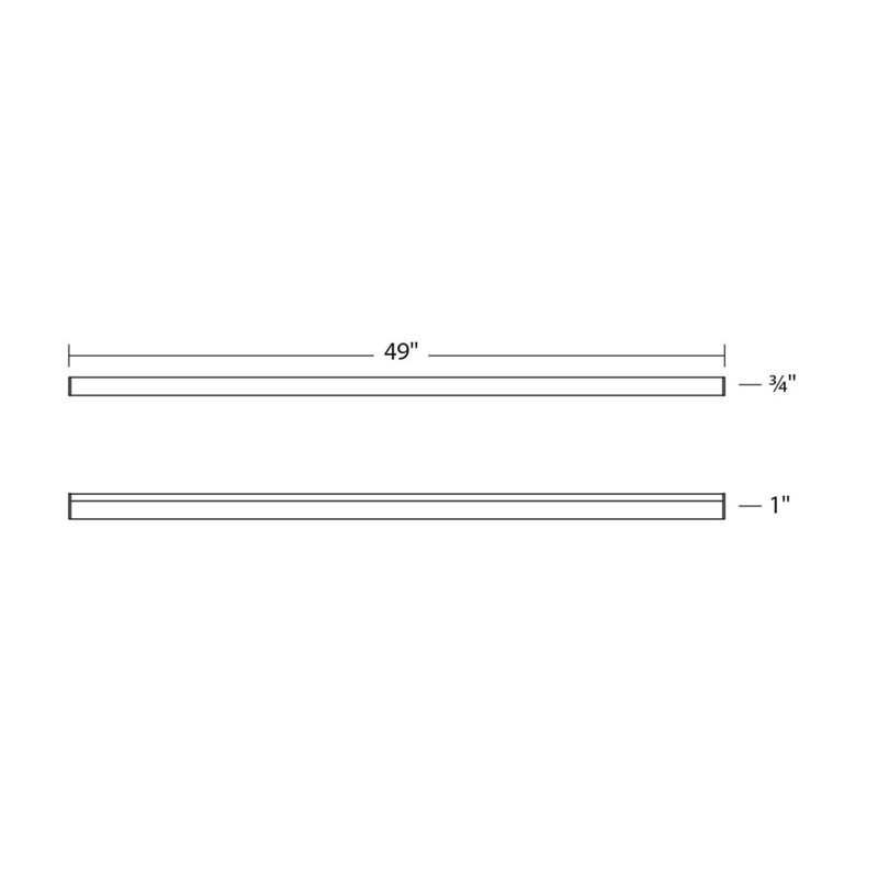 Stix Plus 1 - Light LED Bath Bar, Bright Satin Aluminum