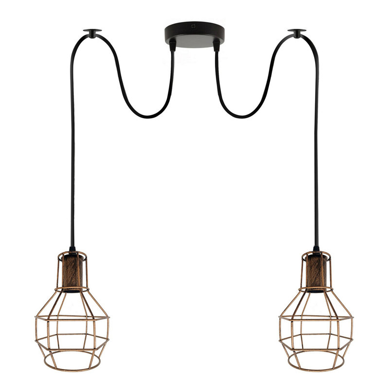 Marhill 2 - Light Cluster Pendant, Brushed Copper