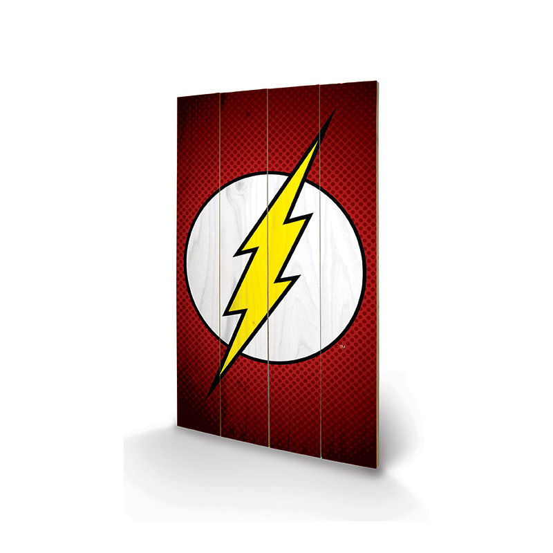 DC Comics The Flash Symbol Graphic Art Print, 59cm H x 40cm W x 1.2cm D