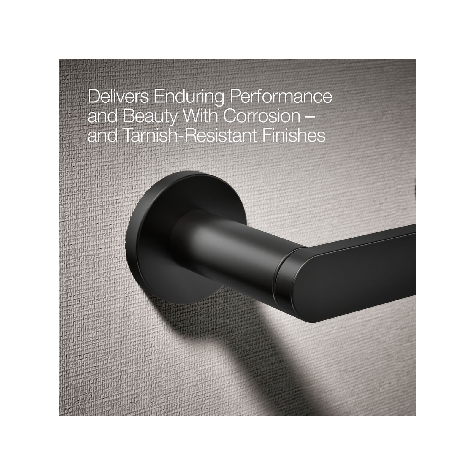 Wall Mount Toilet Paper Holder, Matte Black