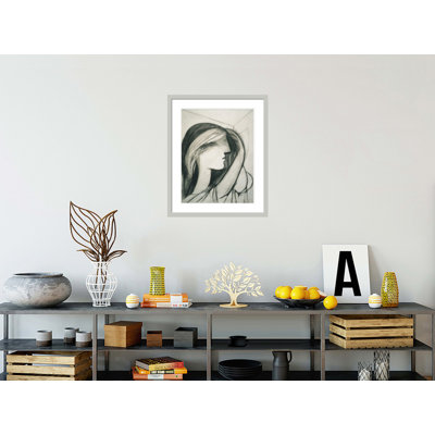 «Head of a Woman Right Profile» par Pablo Picasso, impression giclée sur cadre