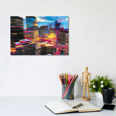 City Love 868 by Heather Offord - Wrapped Canvas Painting