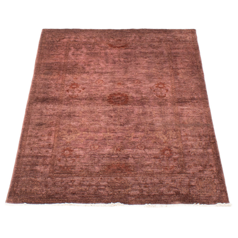 Tapis unique noué à la main 3 pi 11 po x 5 pi 11 po