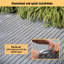 Carreaux de terrasse entrelacés à motif rayé-111809138