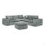 Canapé modulaire en L 107 po avec repose-pieds mobile 107 po-1041683585