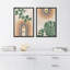Feuille de bananier tropical tropical, art moderne abstrait, décoration murale, botanique minimaliste floral, 2 pièces-98109372-98109373