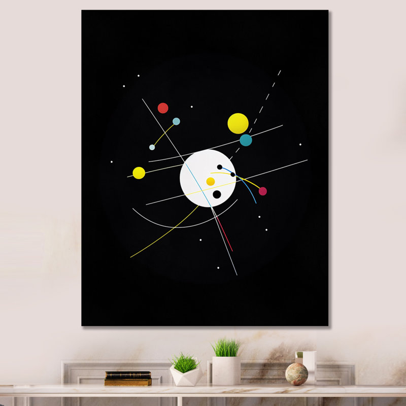 Art géométrique moderne sur toile, Toile tendue, H 20 po x l 12 po x P 1 po