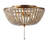 Ohlone Farmhouse Wood Beaded/Metal LED Flush Mount-70777070-123703378