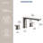 2 Handle Deck Mount Roman Tub Filler Faucet with Rough-in Valve-120139854