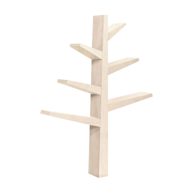 Spruce Tree 51" H x 41" W Kids Bookcase, Washed Natural