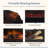 Country Living Infrared Electric Log Set Heater - Faux Logs Insert with Flickering Flames