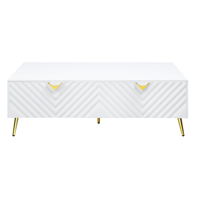 Table basse à 4 pieds avec rangement Heusain