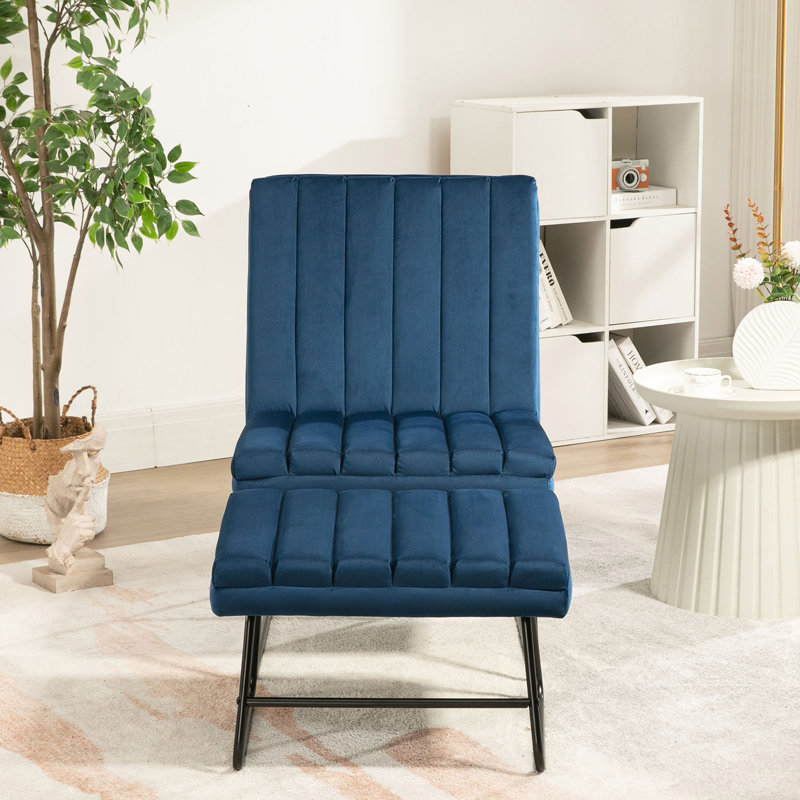 Chaise longue moderne et paresseuse moderne, Bleu foncé