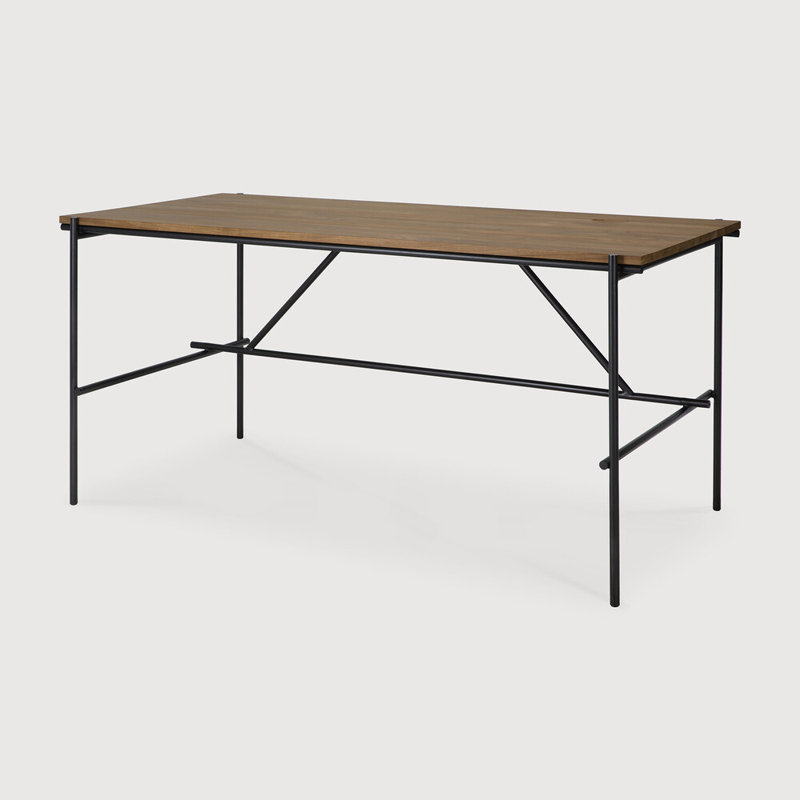 Oscar Solid Wood Writing Desk, 30" H x 63" W x 31.5" D